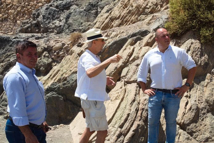 Sergio Lloret visita la Finca de Ajuy