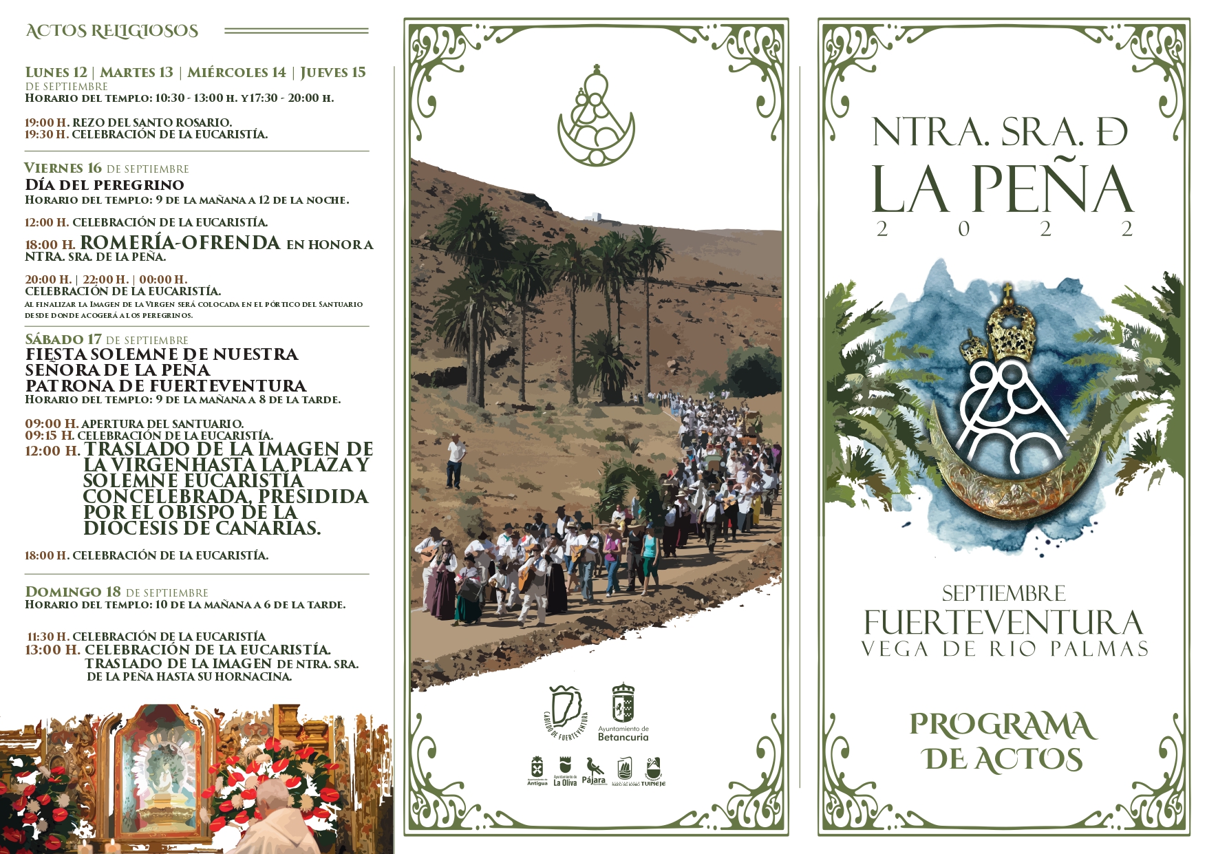 Programa_actos_LaPeA±a22_Triptico_page-0002 Mírame TV llevará la Romería-Ofrenda a la Virgen de La Peña a todos los hogares de Canarias