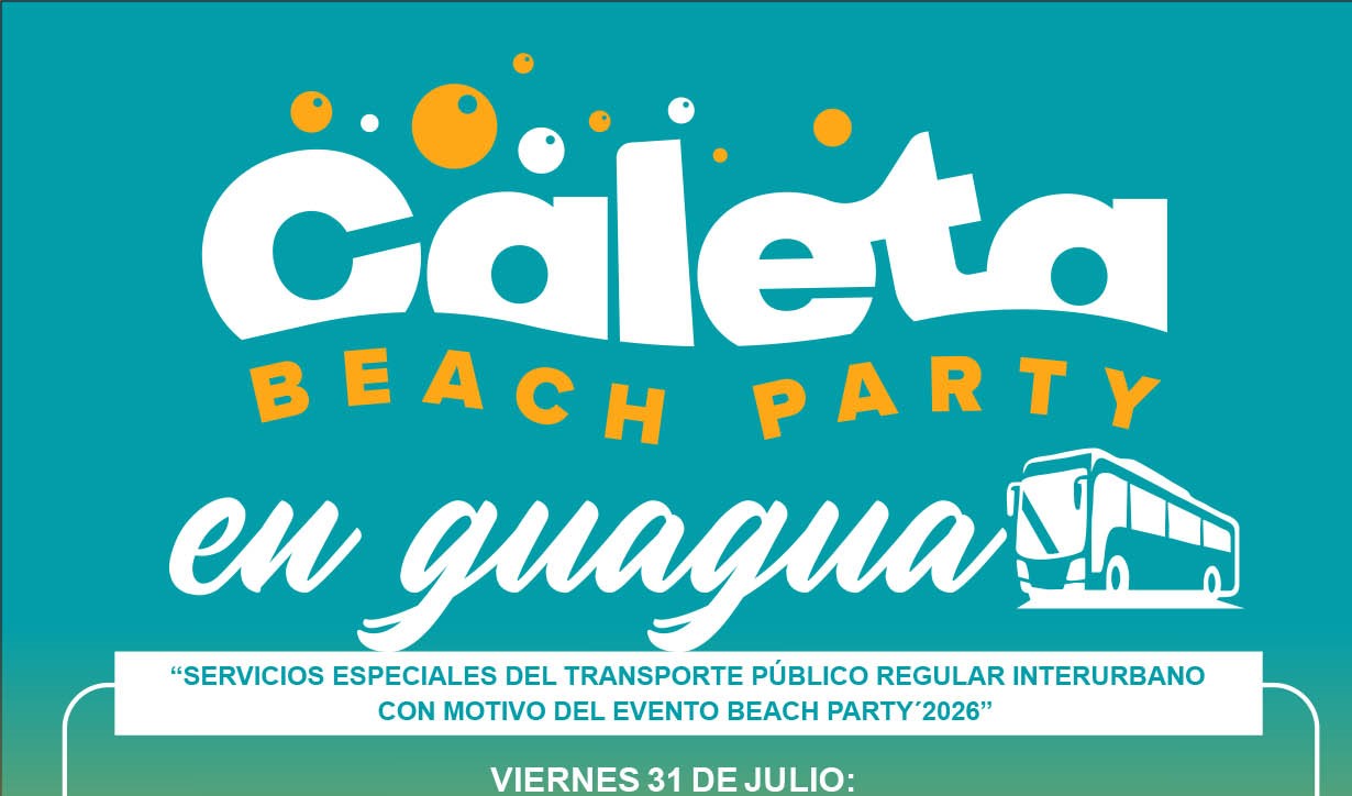 The Cabildo Provides Special Bus Services for the Caleta Beach Party The Cabildo Provides Special Bus Services for the Caleta Beach Party